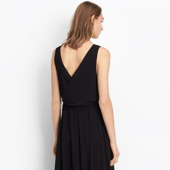 VINCE Scoop Neck Midi Length Dress M - Picture 7 of 11